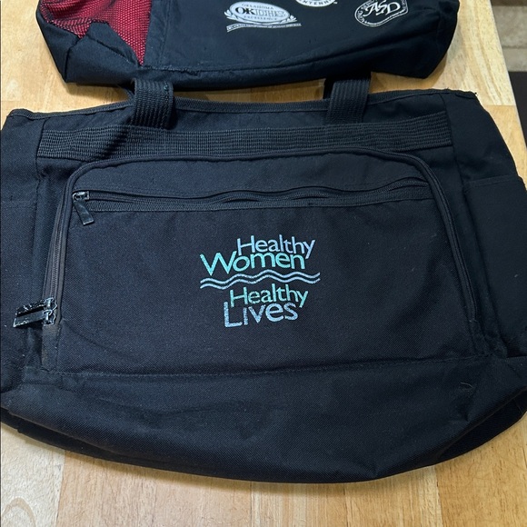 Black and Red Tote Bag - Picture 2 of 14